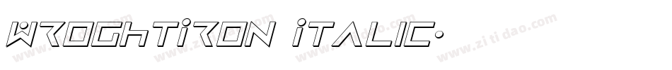 WroghtIron Italic字体转换